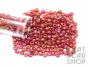 Size 6-0 Seed Beads - Transparent Rainbow Red